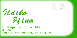ildiko pflum business card